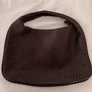 Bottega Veneta Intrecciato Napa Dark Brown Hobo Bag